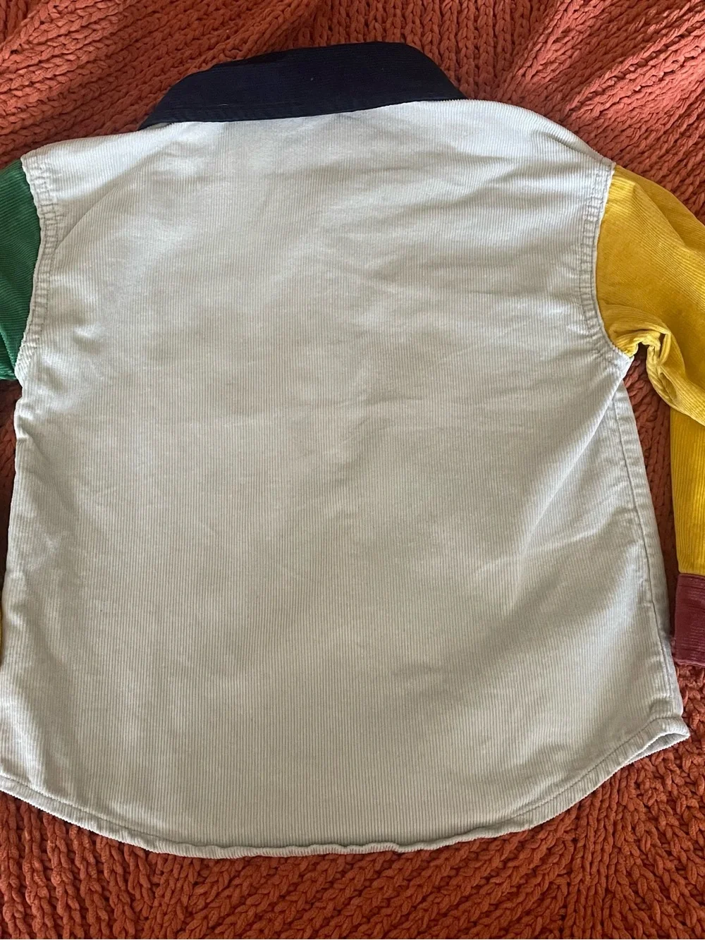 Old Navy Toddler Boys 4T Long Sleeve Color Block Button-Up Shirt Pocket